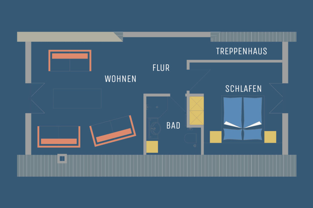Lagoon 8: Grundriss Dachgeschoss