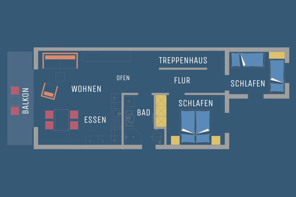 Lagoon 9: Grundriss Obergeschoss