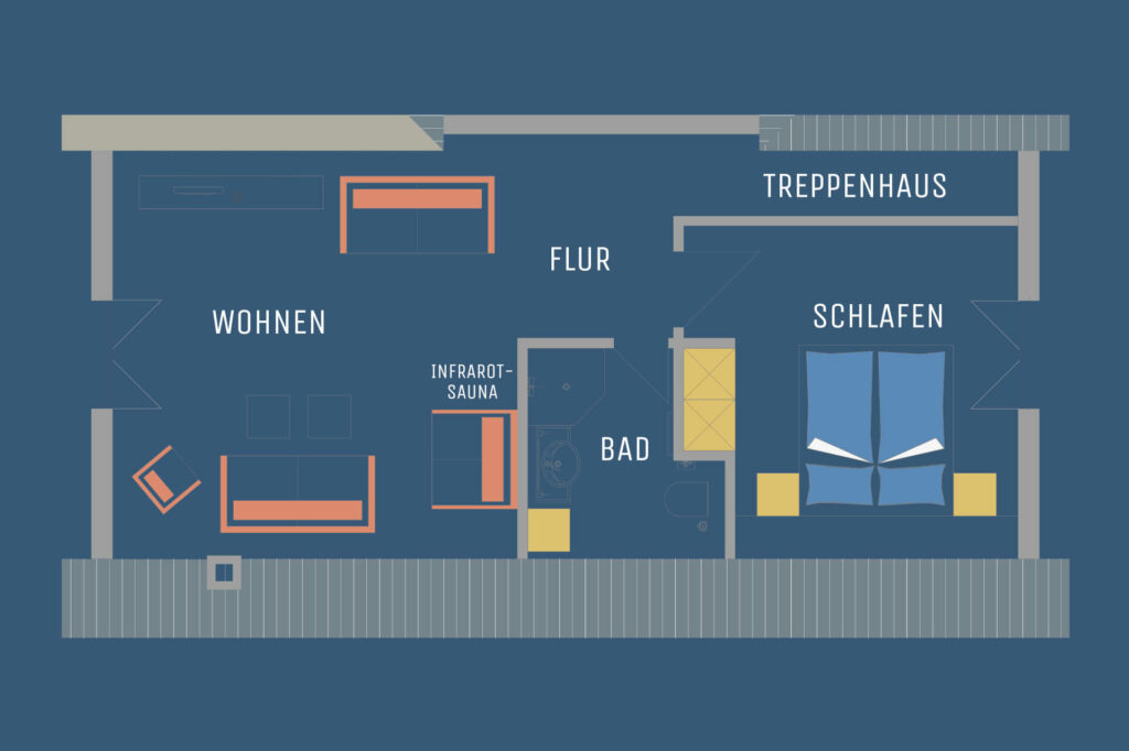 Lagoon 10: Grundriss Dachgeschoss